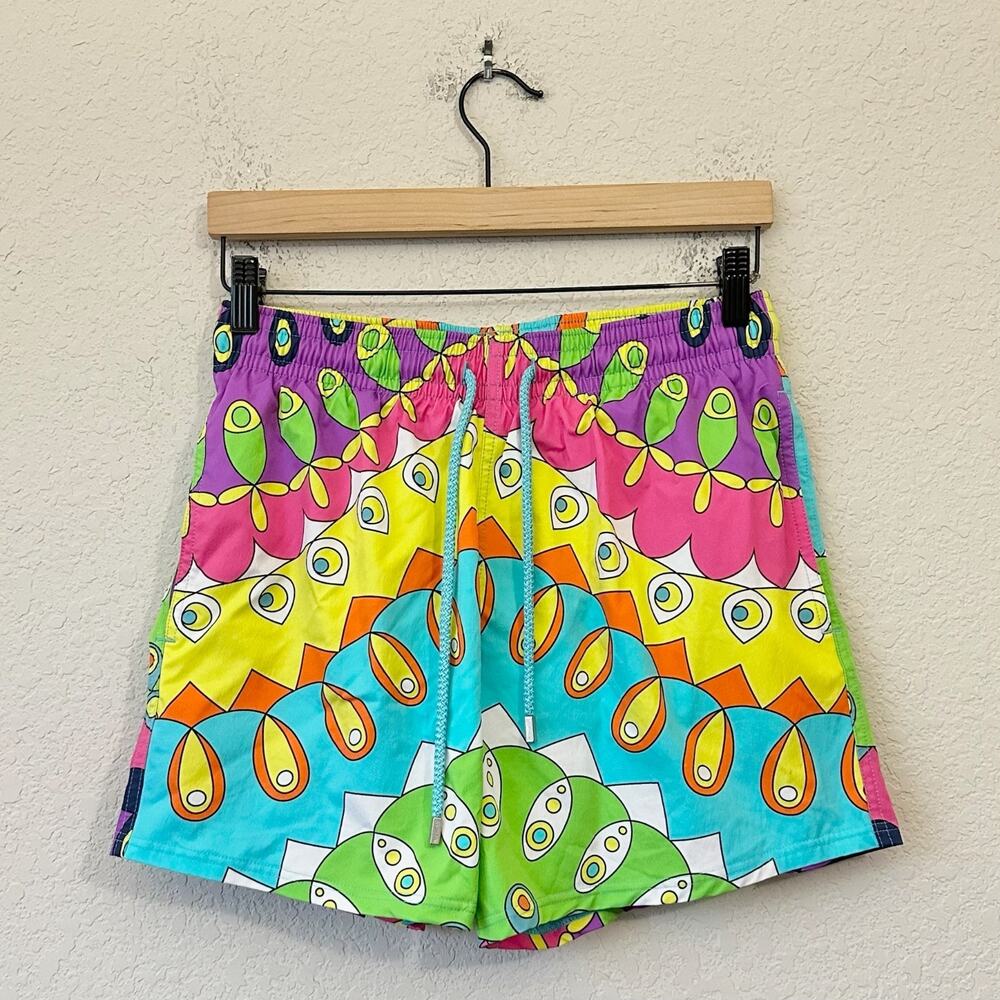 VILEBREQUIN Swim Shorts Colorful Abstract Collector Edition Surfing Beach